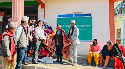 नबिल बैंकद्वारा जाजरकोट र रुकुम पश्चिममा भूकम्प प्रभावितलाई कम्बल वितरण