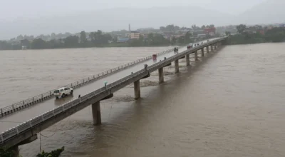 नारायणी नदीमा हाम फालेकी महिलाको सकुशल उद्धार