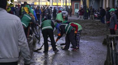 काठमाडौंको थापाथली चोक नजिक मेलम्चीको पाइप फुट्यो, क्षेत्र जलमग्न