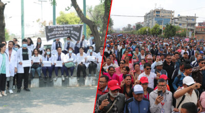 शिक्षक र चिकित्सक आन्दोलित हुँदा विद्यार्थी र बिरामीको बिचल्ली