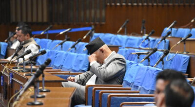 प्रि–बजेट छलफलमा कुर्सीमै निदाए अर्थमन्त्री, कुर्सी रित्तै