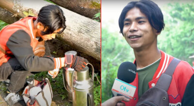 कीर्तिपुरको डाँडामा डुलाउँदै चिया बेच्ने जोन मगरको व्यथा