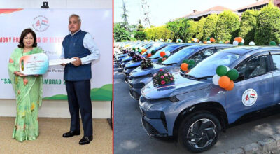 ‘सगरमाथा संवाद’ का लागि भारतले नेपाललाई दियो १५ वटा विद्युतीय गाडी
