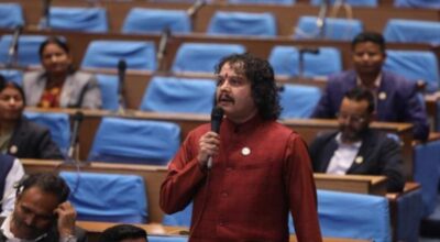 नोटमा कांग्रेस र एमालेको चुनाव चिन्ह राख्न भन्दै संसदमा हरि ढकालको कटाक्ष