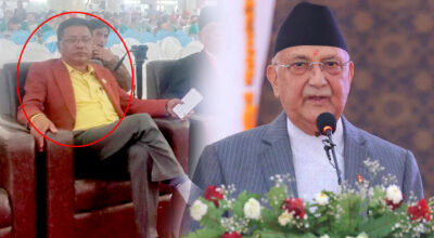 फरार एमाले सांसद पन्थी प्रधानमन्त्रीको कार्यक्रममा गए, भाषण सुनेर फर्किए देखेन प्रहरीले