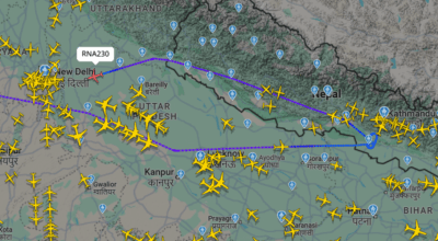 दुबईबाट आएको निगमको जहाजलाई फन्को मार्न तेल नपुग्ने भएपछि दिल्ली डाइभर्ट, किन गएन भैरहवा ?