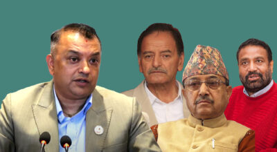 गगन थापाले मंसिर २७ मा विशेष अधिवेशनको प्रस्ताव गरेपछि कांग्रेस नेताहरू धोबीघाटमा जम्मा हुँदै