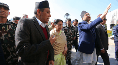 जलेको संसद् भवन देखेर पूर्वराष्टपति विद्यादेवी भण्डारी दुःखी