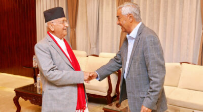 जेनजी आन्दोलनपछि पहिलोपटक देउवा र ओलीबीच भेटवार्ता