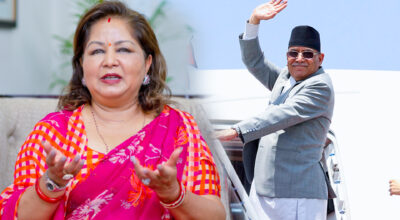 प्रचण्ड उडेको भोलिपल्टै आरजु राणा नयाँ दिल्ली प्रस्थान