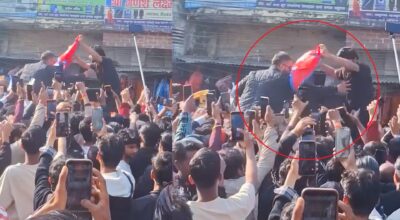 बालेनले आफ्ना समर्थकलाई गाडीबाट धकेलेको भिडियो भाइरल