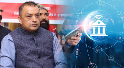 डिजिटल गभर्नेन्समार्फत सेवा प्रवाहमा सुधार ल्याउने गगन थापाको प्रतिबद्धता