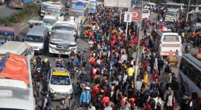 नौ लाख मानिस मतदान गर्न घर लागे, काठमाडौंका सडक बन्यो सुनसान