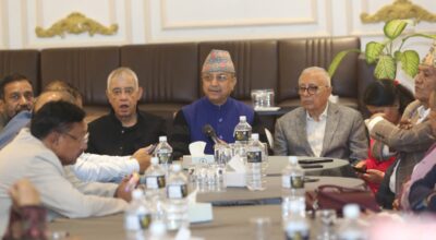 कारबाहीमा पर्ने भएपछि देउवा–कोइराला समूहको बैठकमा ब्यानर गायब