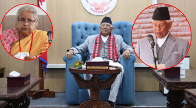 राष्ट्रपतिसँग शपथलगत्तै केसीले गरे पदभार ग्रहण, प्रधानमन्त्रीको बहिष्कार