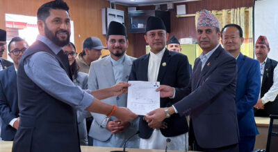 व्यवस्थापिका प्रमुखको कमान्ड सम्हाल्दै डिपी अर्याल