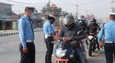 काठमाडौंमा ट्राफिक कारबाही कडा: २४ घण्टामै २ हजारभन्दा बढी चालक कारबाहीमा