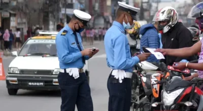 २४ घण्टामा १,५९२ सवारी कारबाही, २० लाखभन्दा बढी राजस्व सङ्कलन