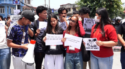 कक्षा १२ को नतिजाविरुद्ध विद्यार्थीको प्रदर्शन, मूल्याङ्कनमा त्रुटि भएको आरोप