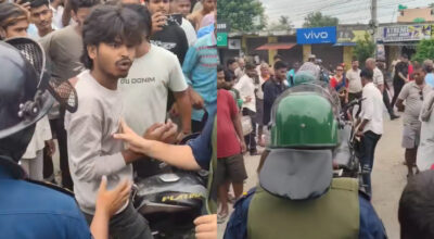 सर्लाहीको बरहथवा बजारमा बाहिरबाट आएका चार जना प्रदर्शनकारी पक्राउ