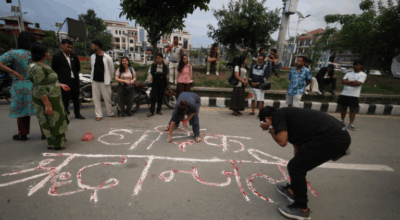 युथ कांग्रेसले आत्मदाहमा ज्यान गुमाएका गणेशको सम्झनामा माइतीघरमा गर्यो दीप  प्रज्वलन
