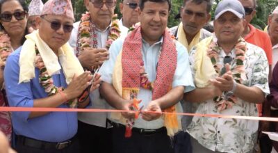 शर्माको बाचा पूरा : सुनझोडामा मोटरेबल पक्की पुल उद्घाटन