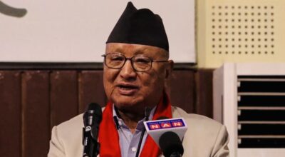 गोपालमान श्रेष्ठलाई नेपाली कांग्रेसको वरिष्ठ नेता बनाउने सभापति गगन थापाको घोषणा