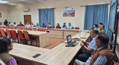 सभापति गगनकुमार थापाले कोशी र मधेसको पछिल्लो अवस्थाबारे छलफल गरे
