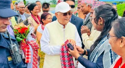 फागुन २१ को निर्वाचनपछि ओली पहिलो पटक गृहजिल्ला पुगे