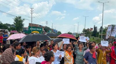 गरिमा चौधरीको बलात्कारपछि हत्या घटनामा सिमरामा प्रदर्शन, दुई जना पक्राउ
