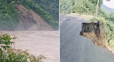 कृष्णभीरमा पहिरो, पृथ्वी राजमार्ग ठप्प; काठमाडौँमै रोकिए सवारी