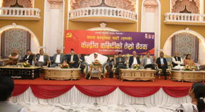 एमाले बैठक लम्बिने भएपछि बीचमै सचिवालय बैठक