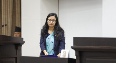 निःशुल्क कानुनी सहायता सम्बन्धी विधेयक पेस गर्दै मन्त्री गौतम
