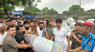 चितवन कारागारका कैदीबन्दीले भोटेकोशी बाढीपीडितलाई गरे सहयोग