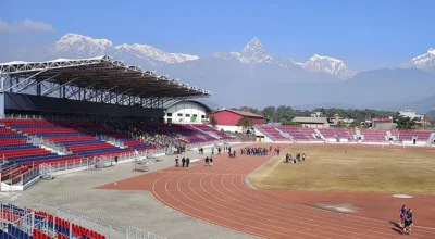 पोखरा रङ्गशालामा अब राति पनि खेल, फ्लडलाइट जडान प्रक्रिया सुरु