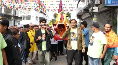 कृष्ण जन्माष्टमीमा बौद्धमा निकालियो श्रीकृष्णको भव्य रथयात्रा