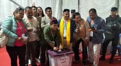 विश्वप्रकाशले गरे मतदान