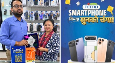 चाडपर्वमा टेक्नोको ‘स्पार्क गो ३’को चर्चा, न्युरोडकी उर्मिलाले जितिन् चाँदीको चंगा