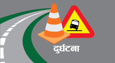 रवि भवनमा पैदलयात्रीलाई ठक्कर दिएर सवारी फरार