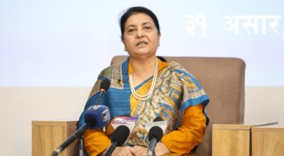 एमाले स्थायी कमिटी बैठक बोलाइयो, विद्या भण्डारी पहिलोपटक वरिष्ठ नेताका रूपमा सहभागी हुने