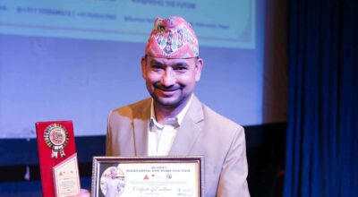 अन्तर्राष्ट्रिय पहिचान बनाउँदै राज कार्की, ‘इन्टरनेसनल आइकन अवार्ड’बाट सम्मानित